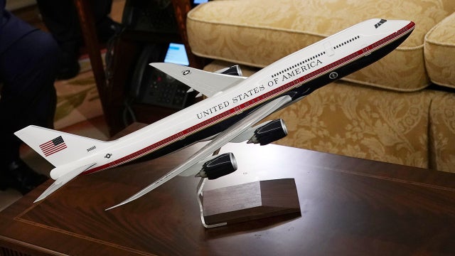 Trump shifts to talk of Air Force One