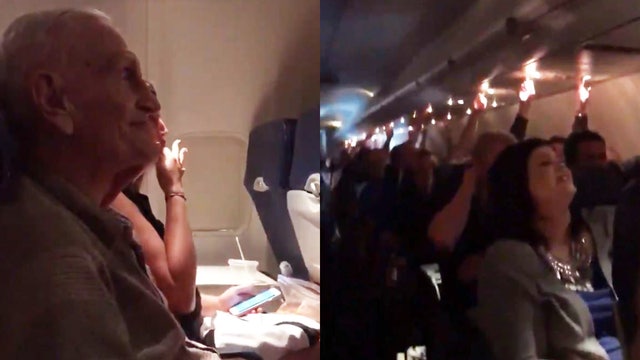 Southwest Airlines crew serenades WWII vet for 101st birthday