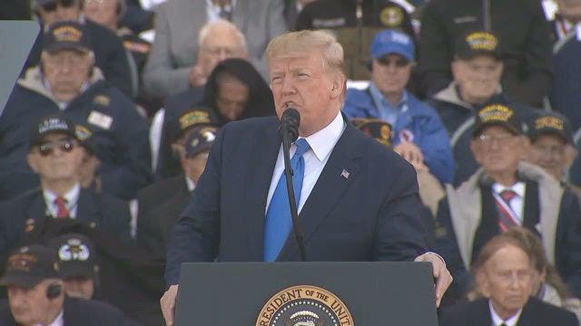 Trump marks 75th anniversary of D-Day at Normandy