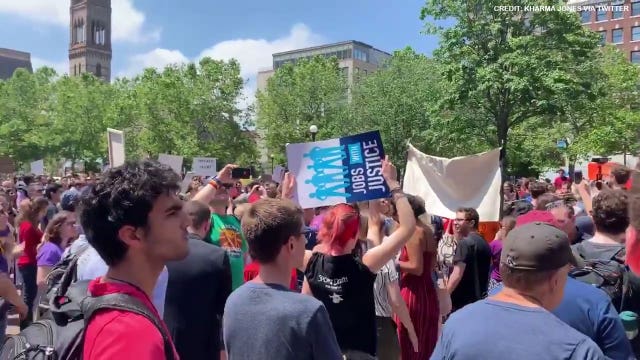 Wayfair workers protest over contract with migrant detention center