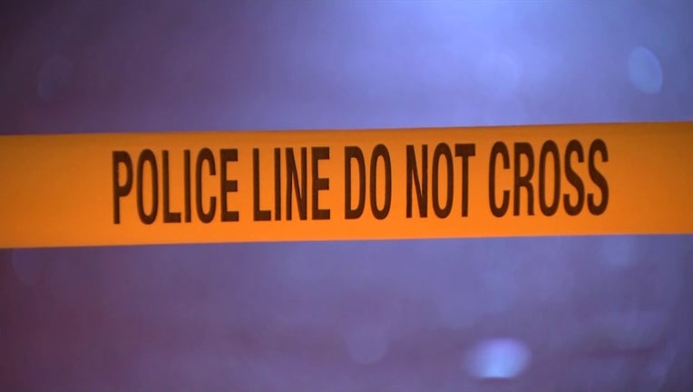 Police tape at West Philadelphia crime scene