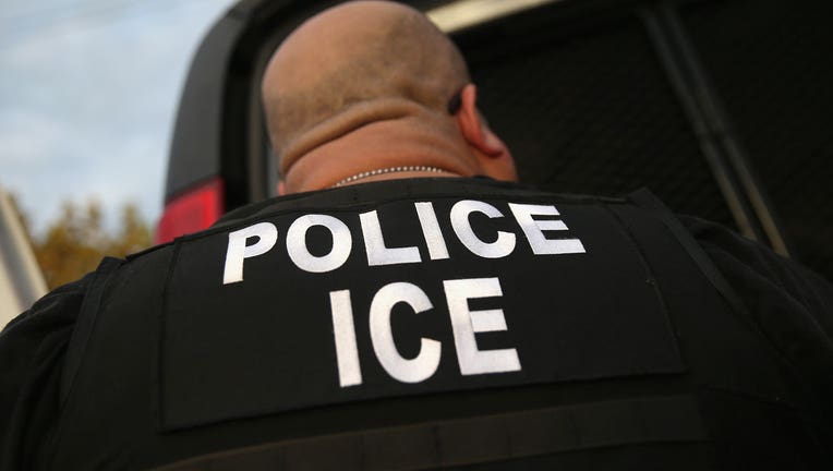 An ICE agent is shown in a 2015 file photo. (Photo by John Moore/Getty Images)