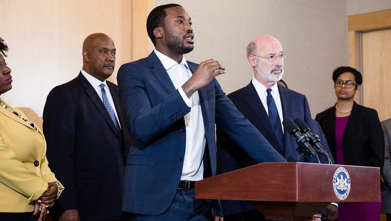 Meek Mill and Tom Wolf