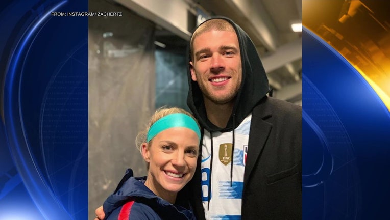 Zach Ertz and Julie Ertz
