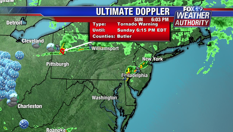 Snapshot of radar Sunday, June 16.