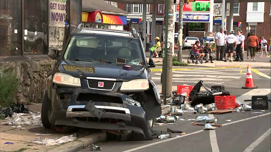Two pedestrians struck at 52nd and Spruce Street Saturday.