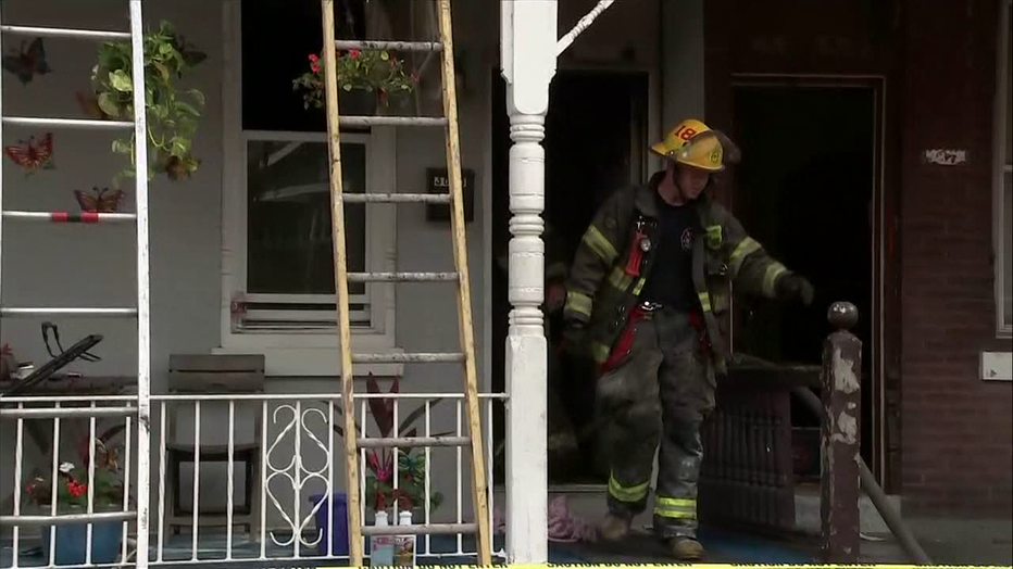 Man credited with heroic action attempting to rescue another man from Tioga-Nicetown burning building.