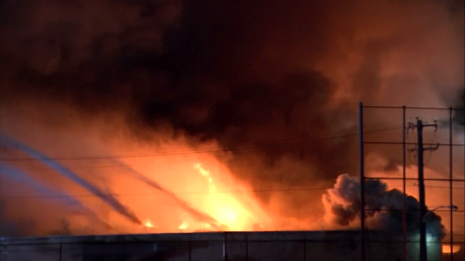 Frankford auto repair shop fire.