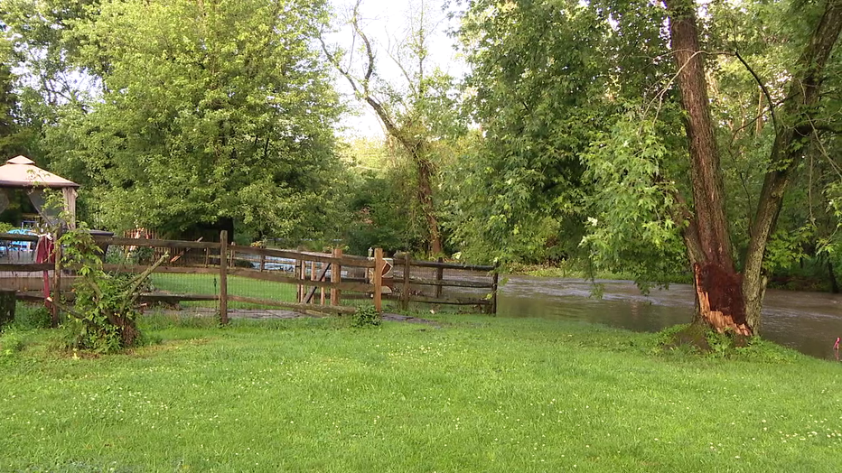 Flooding in Horsham, Pa. Thursday.