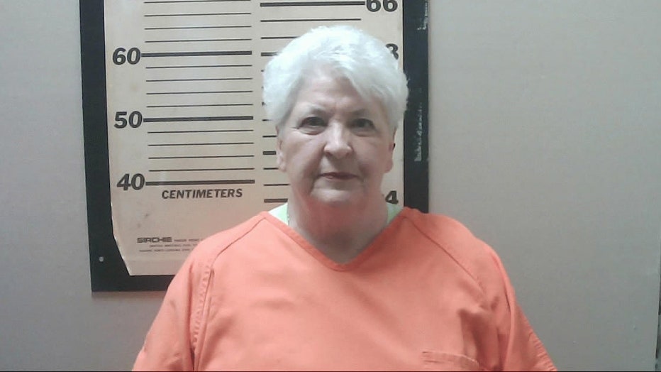 Ruby Nell Howell, 70, is pictured in a booking photo after turning herself in on June 4, 2019. 