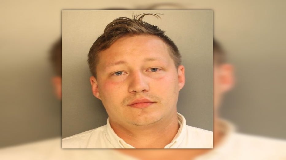 Ryan P. Foster mugshot, accused of slashing tires in South Philadelphia.