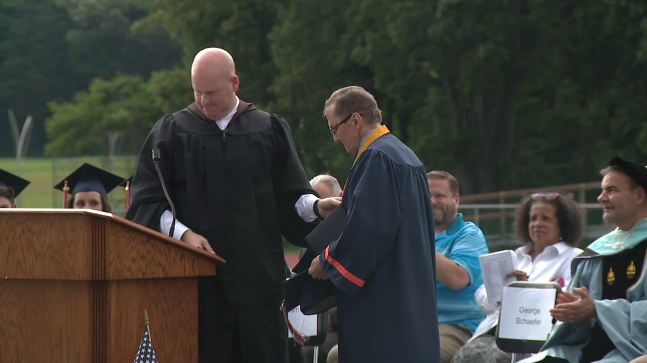 A Vietnam veteran receives his high school diploma 50 years after missing his graduation.