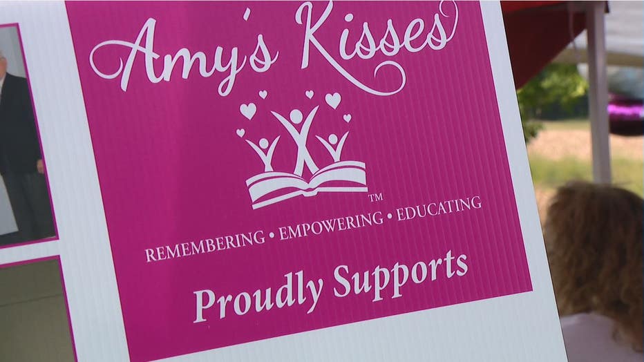 The seventh annual “Walk to Remember” benefits the Amy’s Kisses Foundation, a nonprofit created to provide domestic violence education as well as college scholarships and support to low-income students.