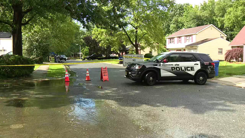 Police investigate double homicide in Willingboro, N.J. Thursday.