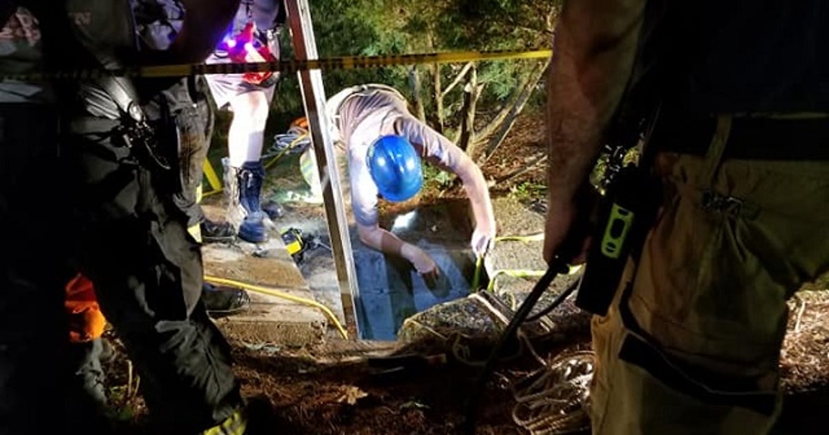 Firefighters rescue dog stuck 13 feet inside drain pipe | FOX 29 ...