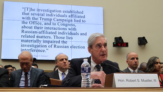 Robert Mueller tells Congress he did not clear Trump of obstruction of justice