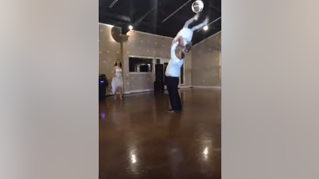 'Dirty Dancing' wedding stunt goes awry when father of the bride drops flower girl