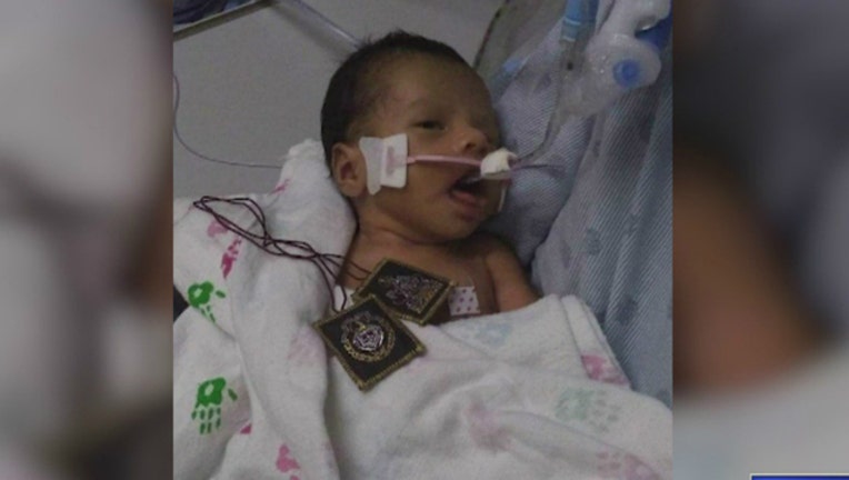 Marlen Ochoa-Lopez’s baby is shown in this photo provided by the family. Authorities said Ochoa-Lopez drove to the suspects’ home in response to an offer of free clothes posted in a Facebook group.