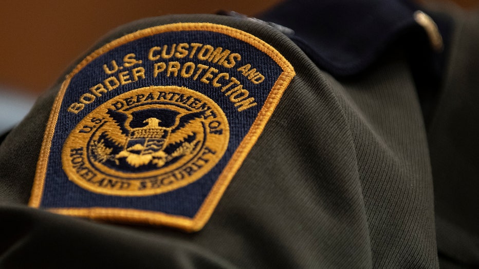 A U.S. Customs and Border Protection patch is shown on a uniform in this file image taken on April 9, 2019 in Washington, DC. (Photo by Alex Edelman/Getty Images)