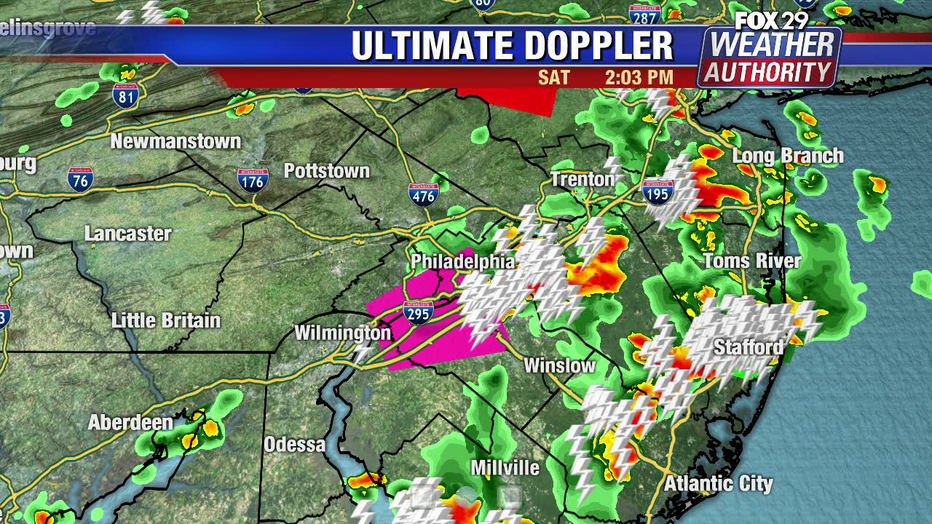 Tornado warning Philadelphia and Delaware Counties