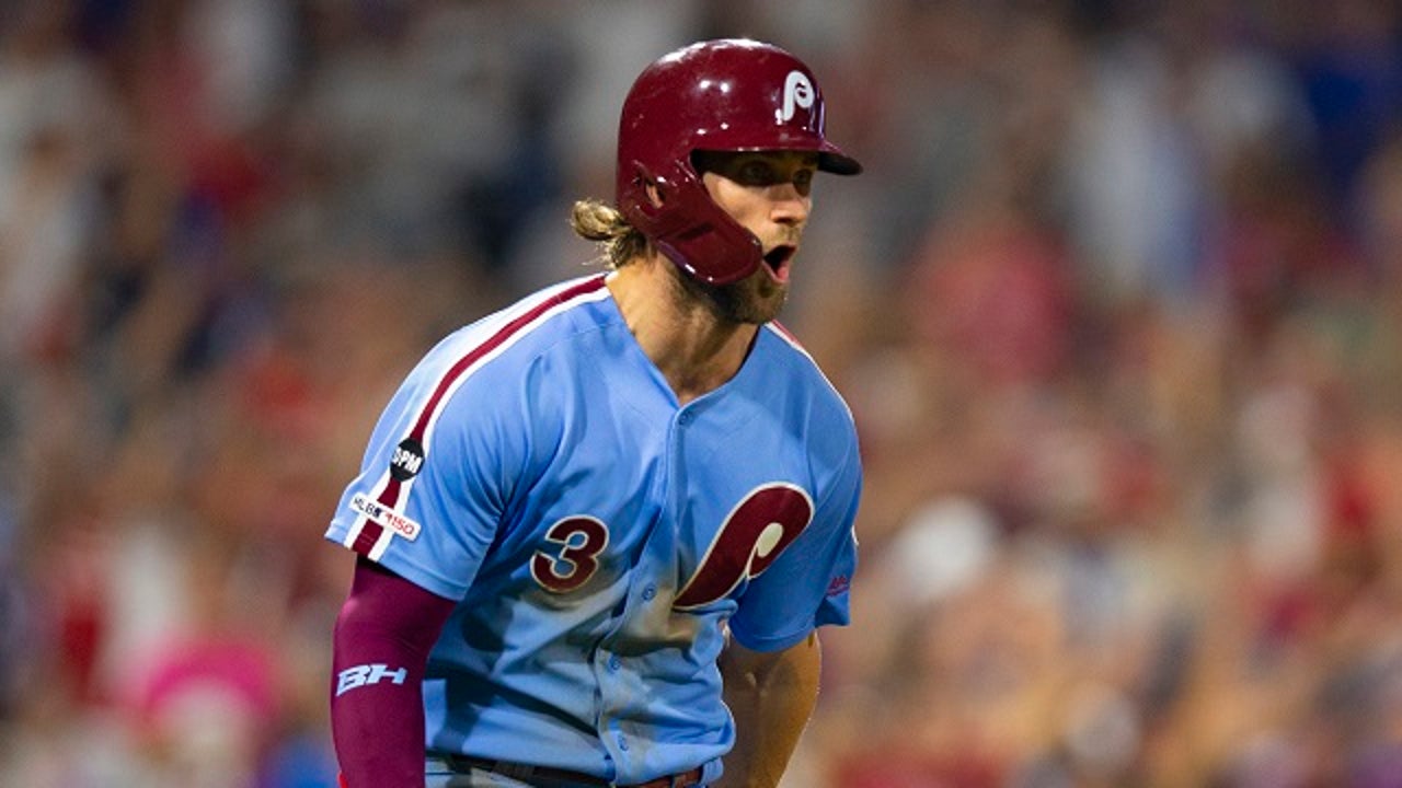 2019 Phillies Game-Used Baseball - Bryce Harper Walk-Off Grand Slam At-Bat