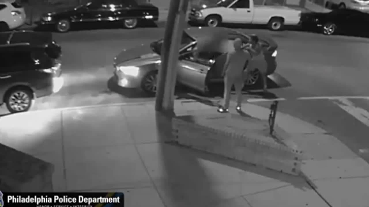 Video: Suspects carjack, pistol whip man in West Philadelphia