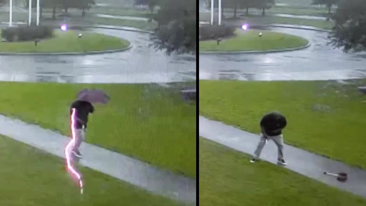 Video shows man nearly struck by lightning in South Carolina | FOX 29