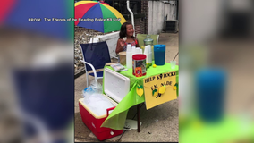 6-year old-girl starts lemonade stand to raise money for retired K9 officer