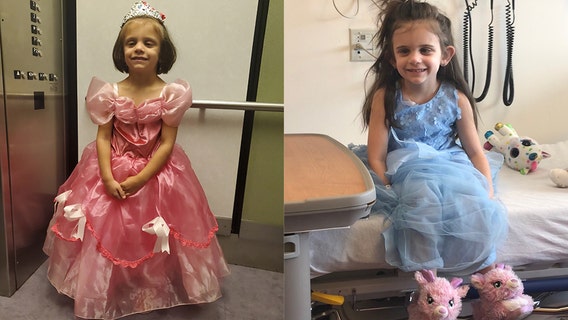 ‘Princess energy’: Girl, 5, attends chemotherapy treatments dressed in different gown each time