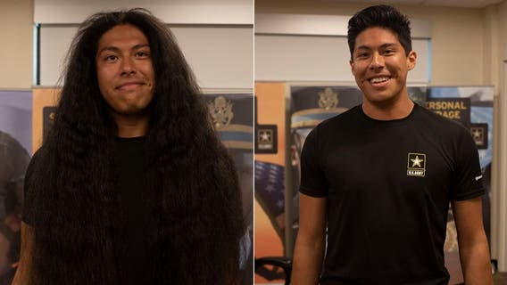 New US Army soldier gets first haircut in 15 years to join military