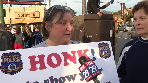 'Back the Blue' rally held in Northeast Philly