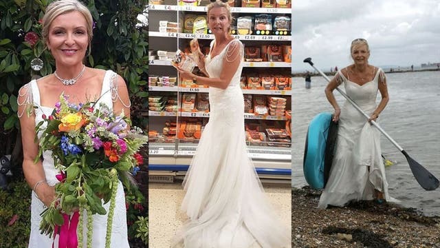 Thrifty bride keeps wearing $365 wedding dress to get her 'money's worth'
