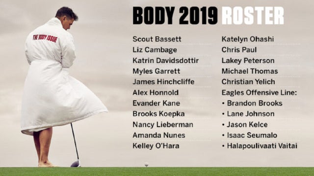 Eagles offensive line bares all in ESPN's 2019 Body Issue