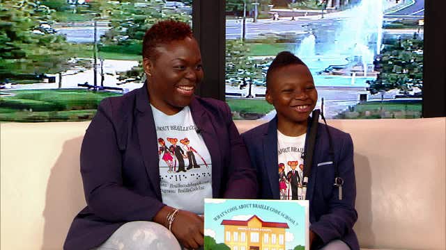 Mom creates Braille clothing patches to help son with visual impairment