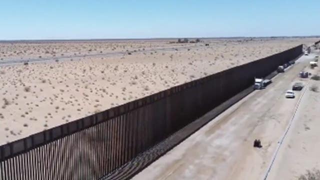 Border Patrol releases drone footage showing miles of ‘new wall system’ being built