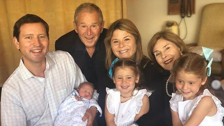 George W Bush Welcomes First Grandson As Daughter Jenna Has Third Child   Bush Family 4 4 