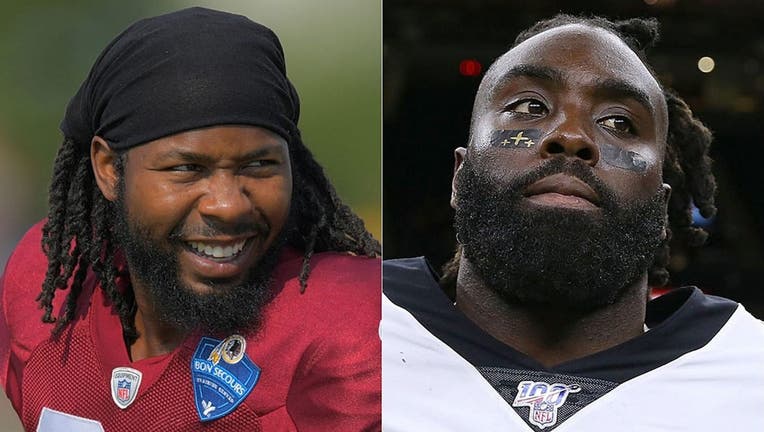 NFL players Josh Norman and Demario Davis. (Getty)