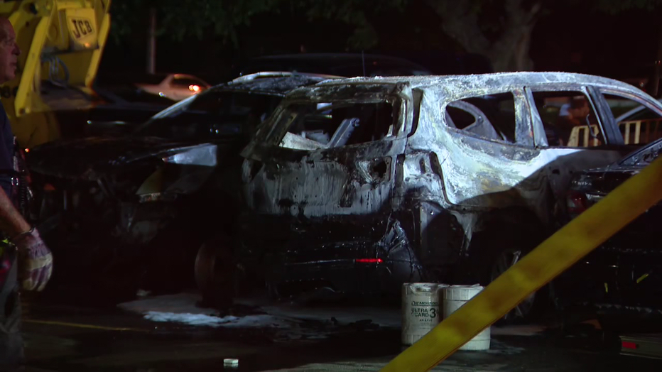 Arson investigated at Oxford Circle car dealership.