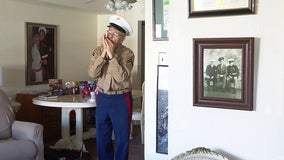 96-year-old World War II veteran impresses with harmonica skills