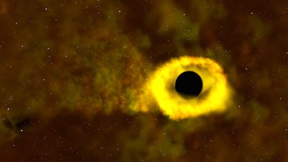 Planet-hunting NASA satellite captures a star being ripped apart by a black hole