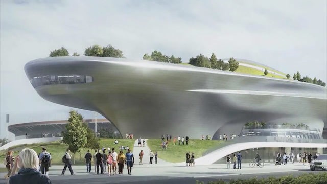 Get a look into the Lucas Museum of Narrative Art that's being built in Exposition Park