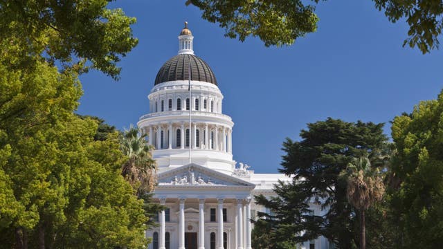 Woman arrested after throwing liquid on California senators