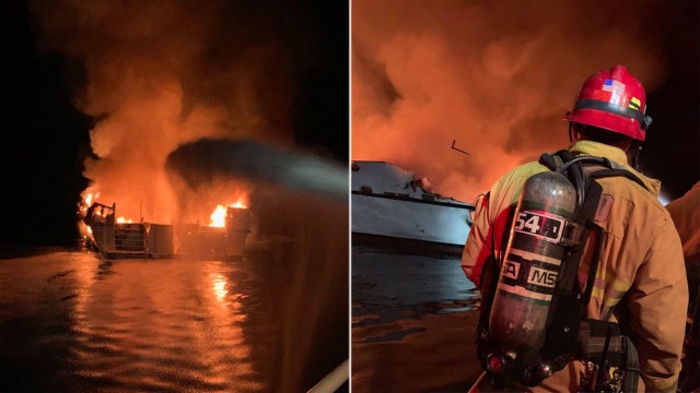 Authorities recover 4 bodies near California dive-boat fire