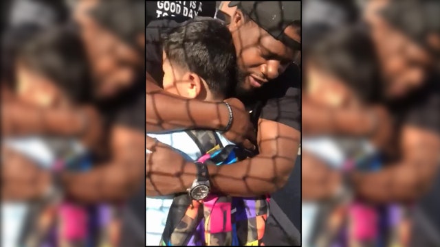 ‘You got this’: Philly fathers cheer on nervous boy on first day of school