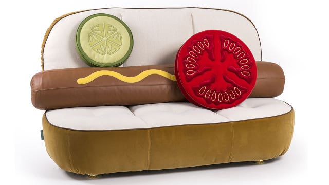 The hot dog couch of your dreams will only set you back $7,100