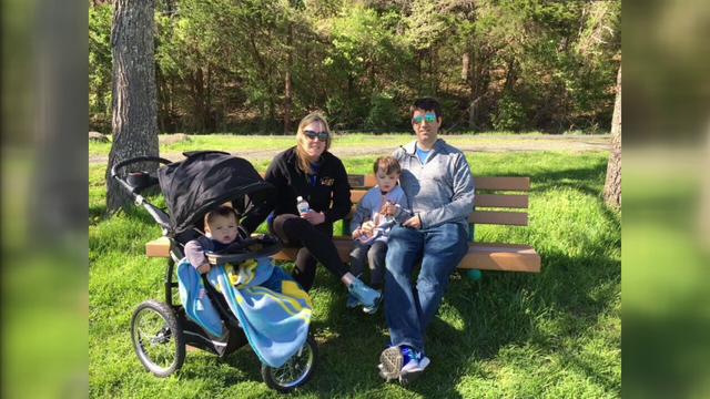 Father saves family after tree falls onto car in freak accident