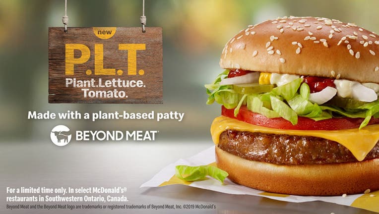 McDonald's takes a bite of the plant-based burger