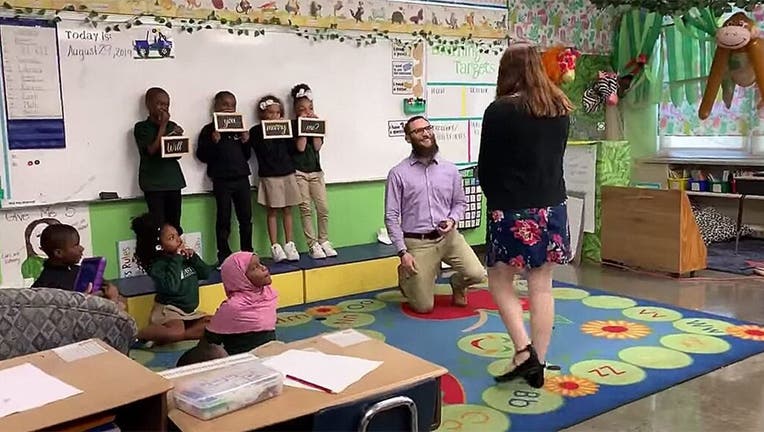 Delaware teacher surprise proposal