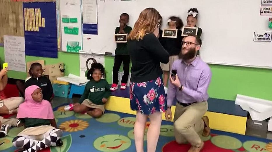 Delaware teacher surprise proposal