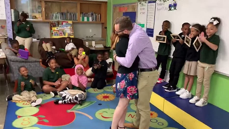 Delaware teacher surprise proposal